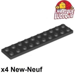 Lego 4x Plaque Plate 2x10 10x2 noir/black 3832 NEUF - Picture 1 of 1