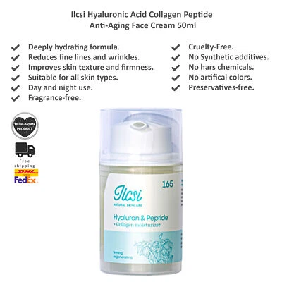 Ilcsi Hyaluronic Acid Collagen Peptide Anti-Aging Face Cream 50ml Formula 165 - Image 1 of 4