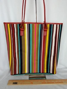 Tote Colorful Striped Boho Bag Large Purse - Picture 1 of 12