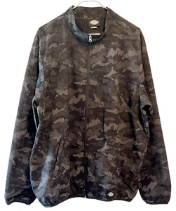 DICKIES CAMO JACKET XL BLACK DOT FULL ZIP LIGHTWEIGHT REFLECTIVE PREOWN PRIORITY - Picture 1 of 4