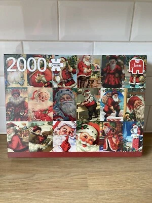 2000 Piece Jumbo 2016 Christmas Jigsaw Puzzle “VINTAGE SANTA’S COLLAGE” Sealed - image 1 of 4
