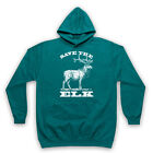 SAVE THE ELK ANIMAL RIGHTS PROTEST SLOGAN ANTI HUNTING UNISEX ADULTS HOODIE