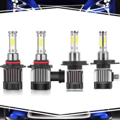 Para Nissan 240SX 1995-1996 2 Pares 6000K H4/9003+9005 Bombilla Faro Foto 1 de 4