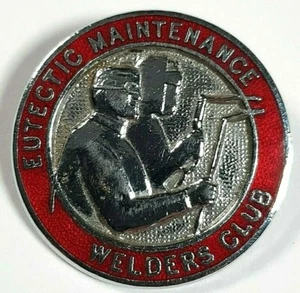 Eutectic Maitenance Welders Club Enamel Pin Badge Davis Badge London Vintage  - Picture 1 of 3