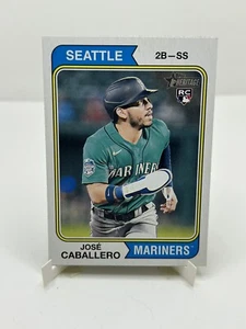 2023 Topps Heritage High Number Jose Caballero #549 Rookie Seattle Mariners - Picture 1 of 2