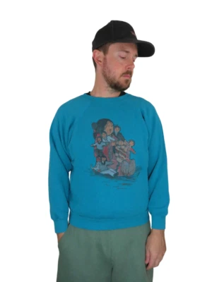 Sudadera india navajo nativa vintage años 70 80 grande para hombre mujer azteca mexicana Foto 1 de 4