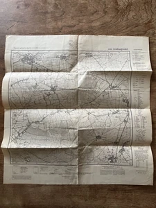 Map 1898/1955 GROßBURGWEDEL #3525-1:25000-Schillerslage-Aligse-Altwarmbüchen - Picture 1 of 6