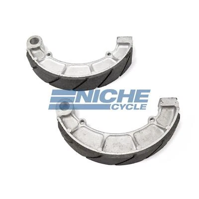Zapatas de freno traseras ranuradas para Honda CB450 72-74 Foto 1 de 2