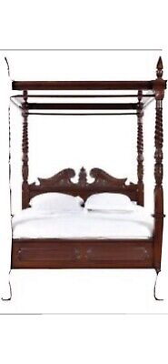 Solid Wood Victorian Style Four Poster Bed Frame • 1829.18£
