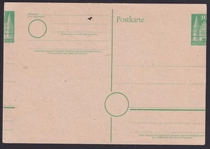 Bizone Bauten 10 Pfg. GANZ MARKANTER VERSCHNITT Mi.Nr P 2 postfrisch (1810) - Bild 1 von 2