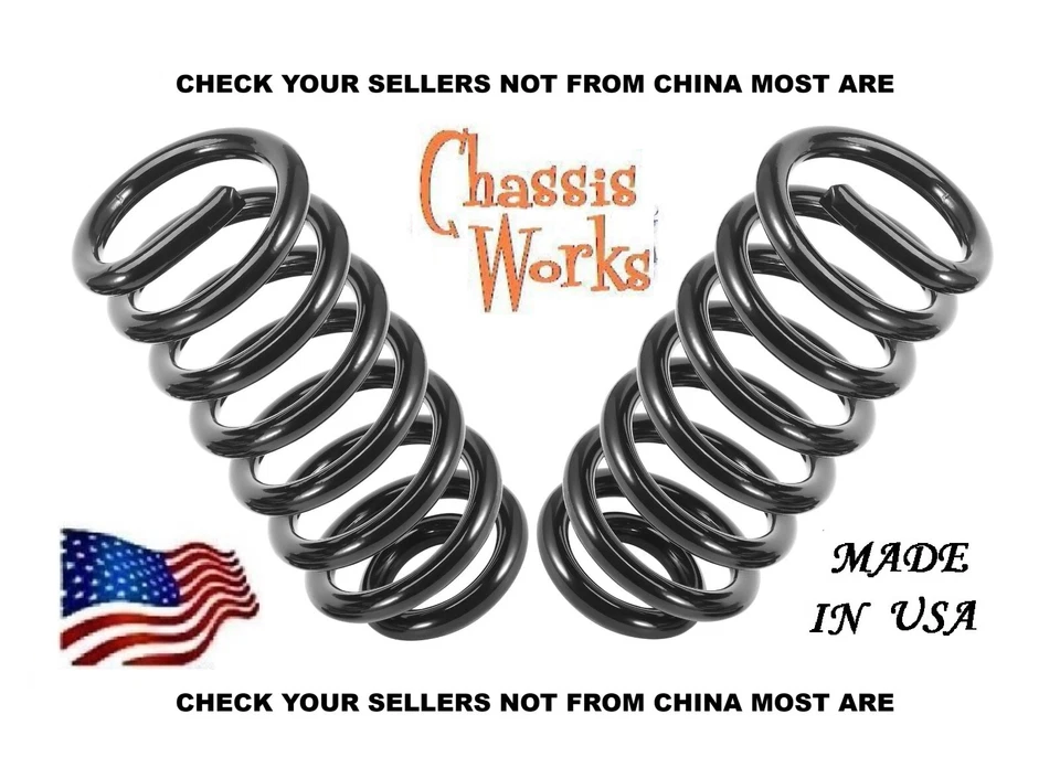 Ford F150 F-100 1980-1996 2x2 3" bobinas de caída delanteras resortes de descenso kit de descenso Foto 1 de 1