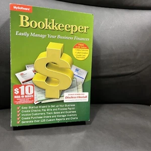 MySoftware Bookkeeper Business Finances Manager Accounting Software Windows XP - Picture 1 of 2