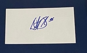 Mostly 2000's Debut Signed Index 3x5 Autograph (you pick from list) Tough on IC