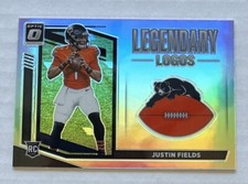 Justin Fields 2021 Donruss Optic HOLO PRIZM Rookie Card LEGENDARY LOGO Bears RC