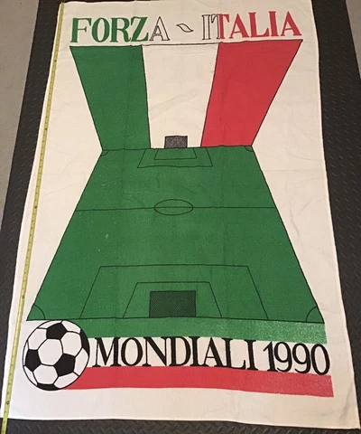 Vintage Italy 1990 World Cup Champion Towel NEW Cover