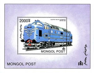 👉 MONGOLIA 2000 RAILROADS of the WORLD S/S #1 (we have more!) MNH TRAINS - Picture 1 of 1