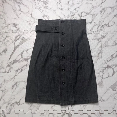 Súper raro✨ Comme des Garçons Denim Falda envolvente índigo teñido negro oscuro tipo negro Foto 1 de 4