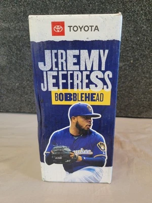 2019 SGA Jeremy Jeffress Milwaukee Brewers Bobblehead - NIB - Image 1 of 4