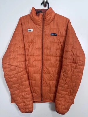Patagonia Mens Full Zip Mockneck Nano Puff Jacket Sustainable Orange M 22.5x27.5 - Image 1 of 4