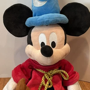 Disney Store Mickey Mouse Fantasia Sorcerers Apprentice Plush Toy 23” Stuffie - Picture 1 of 19