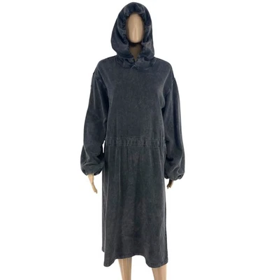 Vestido midi con capucha en forma de globo gris D-QUIND para mujer DIESEL talla XS Foto 1 de 4