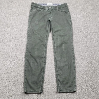 Pantalones Brax Para Hombre 33x30 Verde Oliva Oscuro Delgados Rectos Pátina Foto 1 de 4