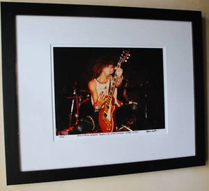 Guns N Roses 1985 fine art photo Paradise City Slash 1st Les Paul signed 14/100 - Picture 1 of 1