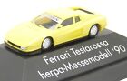 Herpa Ferrari Testarossa Messemodell 1990 gelb Sportwagen PKW Modell H0 1:87