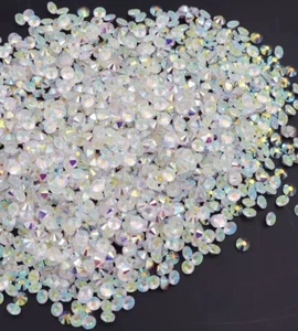 30 x Transparent Clear AB SS 12 Glass Crystal Rhinestones. non hotfix - Picture 1 of 5