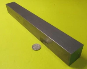 Square 4140 Alloy Steel Annealed Bars, 1 3/8" x 1 3/8" Wide x 12" Length - Picture 1 of 12