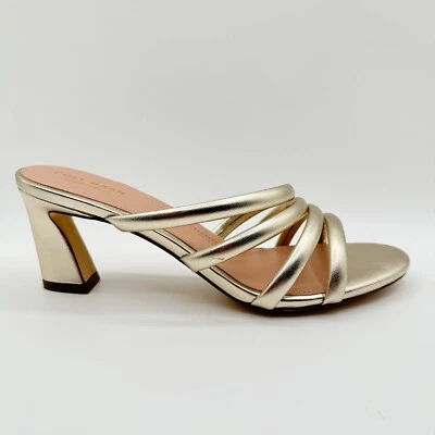 Cole Haan Womens Adella Heeled Sandal W26218 Gold 3" Size 9.5 B T2 - Image 1 of 4