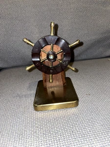 1940's Nautical Ship Wheel Bookend - Picture 1 of 4