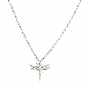Tiffany & Co. Dragonfly Pendant Necklace Platinum with Diamonds