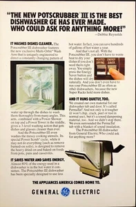 1978 General Electric Potscrubber III Dishwasher Vintage Print Ad - Picture 1 of 6