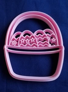 4" Easter Basket with Eggs Cookie Cutter Food Safe Plastic NEW - Picture 1 of 2