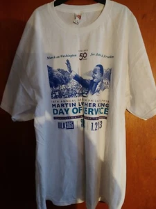 VINTAGE ALSTYLE MARTIN LUTHER KING JR. T-SHIRT 50th ANNIVERSARY BLM BLAC.j2 - Picture 1 of 5