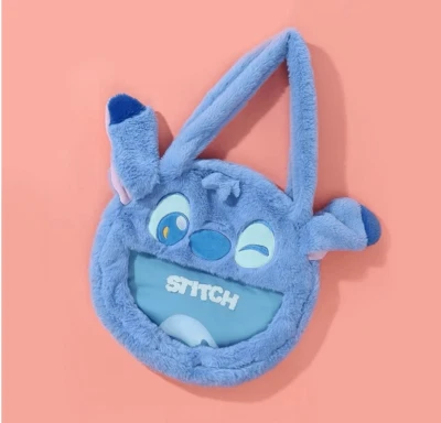 Disney Stitch Plush Bag Furry Season Ita Bag Lilo & Stitch Clear Window Tote Bag - Image 1 of 4