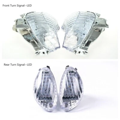 Lente LED frontal + traseira seta transparente compatível com Suzuki 2008-2019 Hayabusa GSXR1300 - Imagem 1 de 4