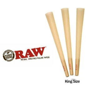 RAW Cones King Size Authentic Pre-Rolled Cones w/ Filter (50 Pack) - Picture 1 of 1