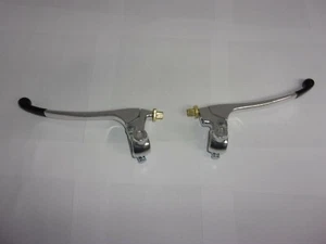 Honda CB CA Style Clutch & Brake lever Perch assembly with 10mm mirror mount - Bild 1 von 6