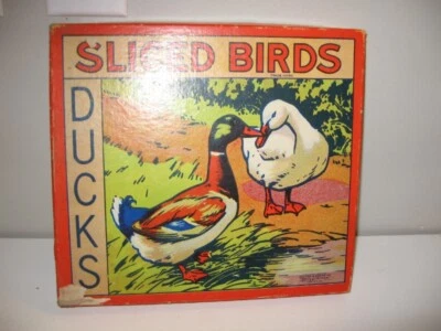 Vintage Sliced Birds Ducks Children's Game Selchow & Righter Co. USA  - Image 1 of 4