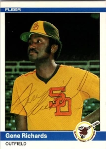 1984 Fleer Baseball Gene Richards Autographed Card San Diego Padres  TTM - #310 - Picture 1 of 2