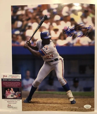 Auto. Montreal Expos Vladimir Guerrero Sr 11x14 Photo Hof F Inscription JSA Auth - Image 1 of 4
