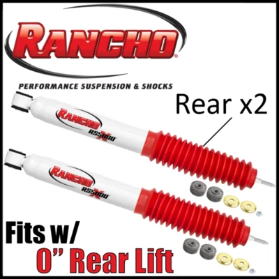 Rancho RS5000X Rear Gas Shock Absorbers PAIR 1997-2004 Ford F-150 4WD w/0" Lift - Image 1 of 3