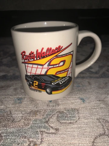 Nascar Rusty Wallace #2 Coffee Cup Licensed By Penske Racing Cover