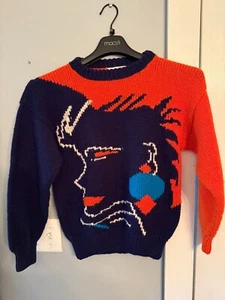 Suéteres Incas Vintage Suéter Abstracto 100% Lana Hecho en Perú De Colección - Imagen 1 de 4