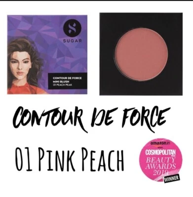 Mini rubor Sugar Contour De Force de Italia 01 Peach Peak NUEVO Foto 1 de 4