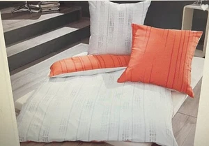 Kaeppel Biber Wende Bettwäsche 135 x 200 cm + 1 x 80 x 80 Fading orange/creme - Bild 1 von 1