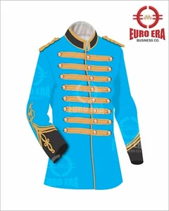 New Napoleonic Steampunk Ceremonial Officers Tunic Jacket Coat & Epaulettes - Picture 1 of 3