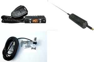 moonraker micro 2 CB Radio Setup AM FM Mini Springer and Flatbar Mount - Picture 1 of 7